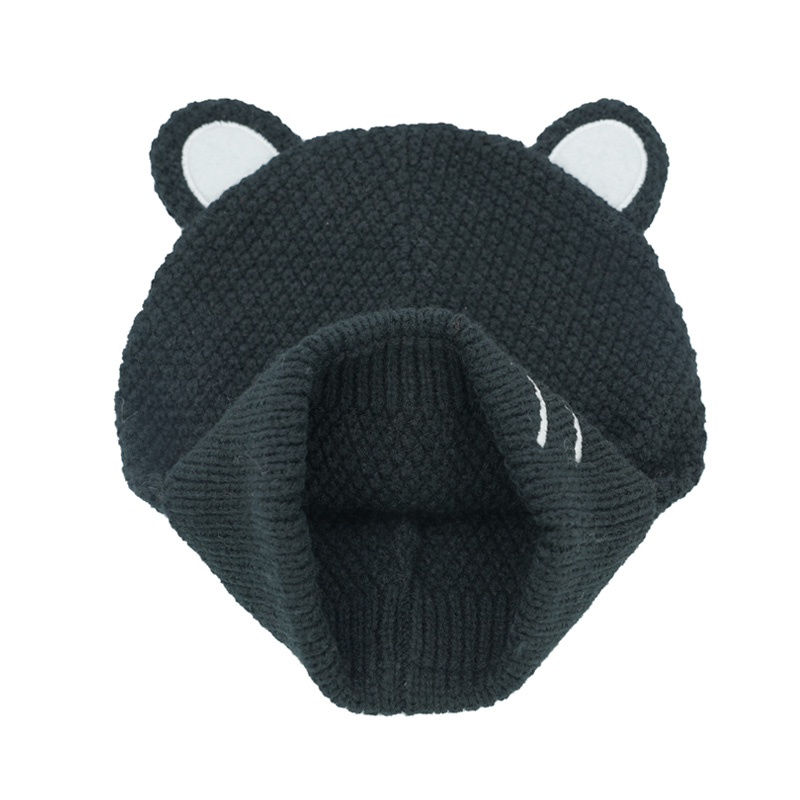 Pompom Beanies with Cat Beard Embroidery - 图片 2