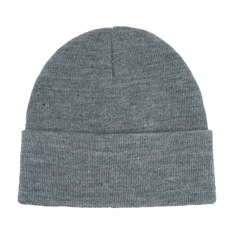 Eco-Friendly Material Grey Slouchy Beanies Custom Logo - 图片 3